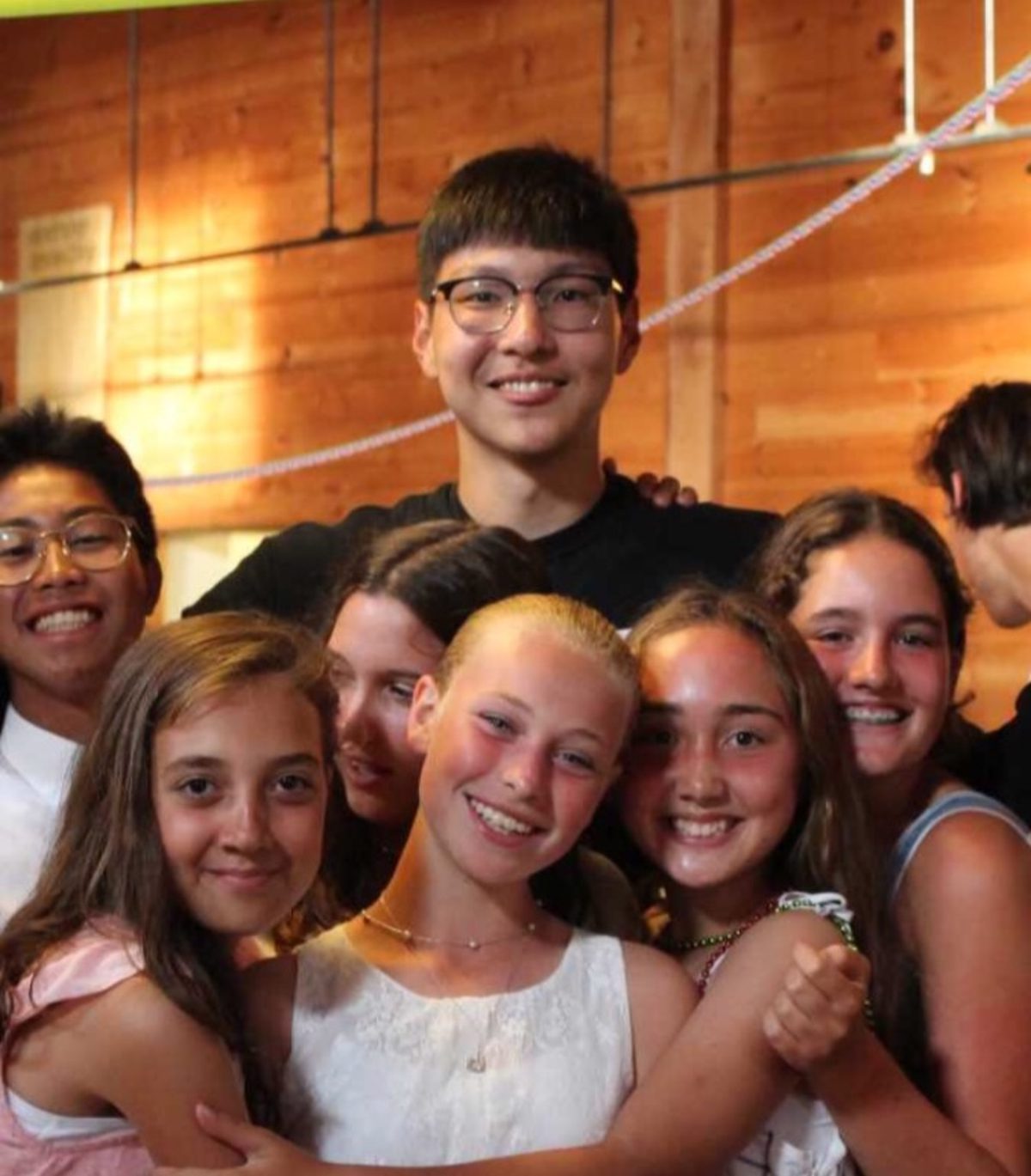 Anar with campers at Windridge, Vermont